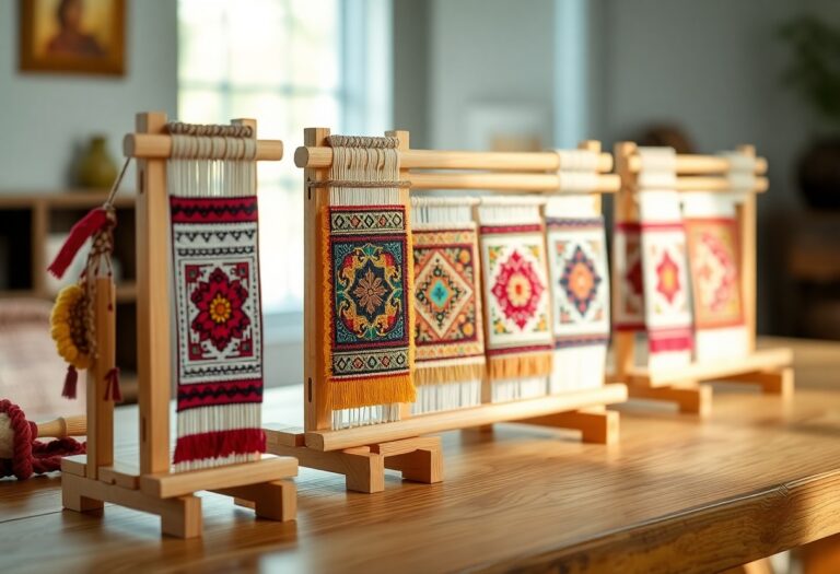modelos indicados de teares verticais de mesa para tapeçarias pequenas decorativas