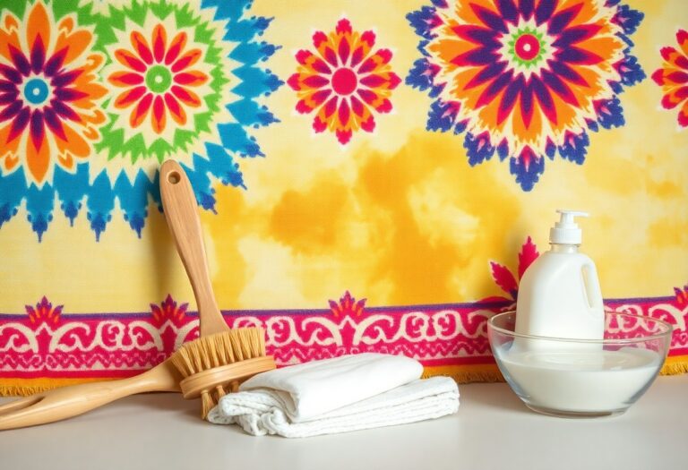 Técnicas eficazes para remover manchas em tapeçarias de parede tingidas manualmente
